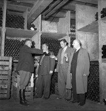 Domaine du Prieure Saint-Pierre a Auvernier"": 200 years jubilee, wine cellar, 1950