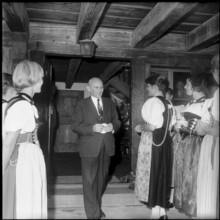 Swiss diplomats conference: excursion in Lagnau, Emmental 1961