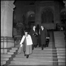 After New Year reception at Federal Palace 1959: Paul Chaudet (C)