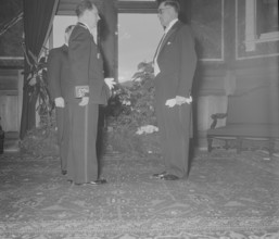 New Year reception at Federal Palace 1952: Molotchkov, Kobelt