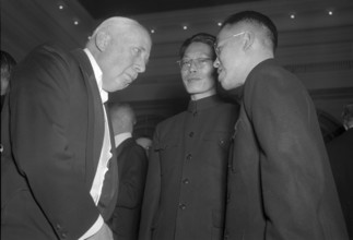 Diplomats dinner, Berne 1951: von Steiger, Feng, interpreter
