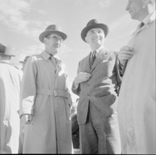 Swiss diplomats excursion to Neuchatel 1950. C. Stucki, Bruggmann, Zutter