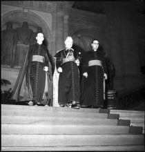 New Year reception at Federal Palace, Berne 1946: Monsignore Bernardini (C)