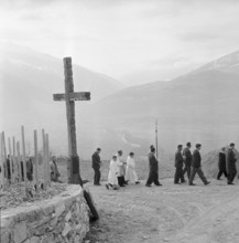 Easter donation in Grimisuat 1958