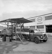 Petrol stock of Standard SA, Geneva 1945