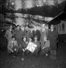 Rifle association Hinwil at the commemoration 635 years Battle of Morgarten, 1950