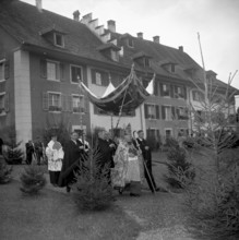 Inauguration of the provost of Beromunster, Msgr. Kopp, 1954