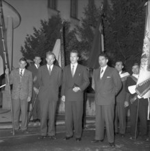 Farewell party for the first Swiss lay missionaries in Immensee 1958