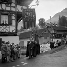 Brother Klaus memorial celebrations in Sachseln with visitor archbishop Efrem Forni 1953