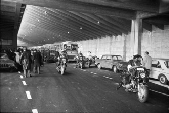 Opening of Great Sankt Bernhard tunnel at the southern entrance, 1964