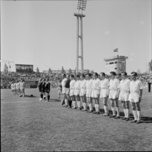 Swiss cup 1959/60, Cup Final 1960: FC Lucerne - FC Grenchen. The teams before the game