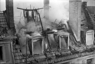 Large fire in Lucerne 1969
