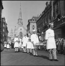 Sprungli 100th anniversary celebrations, parade, Zurich 1959