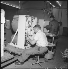 Washing machine assembly, Schulthess Zurich 1958