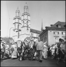 Sprungli 100th anniversary celebrations, parade, Zurich 1959