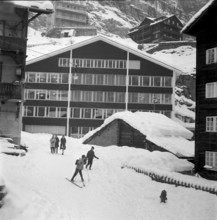 New school in Zermatt, 1959