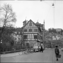 Hostel for high school 'Haus zur Hecheln' in St. Gallen, 1960
