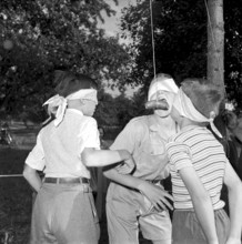 Pupils at the opening new school Urdorf 1952