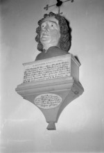 Memento of frozen Lake Constance 1963: bust of S. Ioannes Evangelista