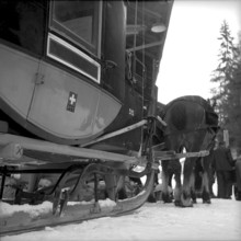 Post sledge Versam - Safien 1953