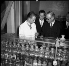 Opening of chemist school with Bundesrat Rubattel in Neuenburg 1952