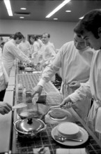 Course for food on plate at HACO Gumligen, 1972