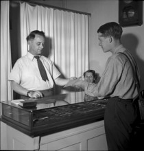 Express letter delivery in Zurich 1949