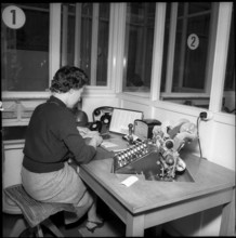 Postal cheque services, Fraumunster Zurich, 1956