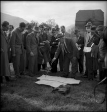 Sion post office construction project presentation 1953