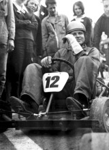 On the karting track in Waltenschwil 1962: Helbling from Bulach