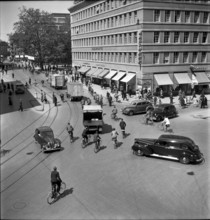 Zurich crossroads Sihlporte 1946