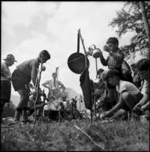 Boy scout camp near Bulle 1954