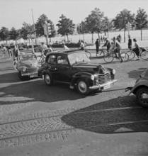 Burkliplatz Zurich crossroads 1950