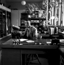 Camp for internees in Adliswil, likely employees in administration, 1945