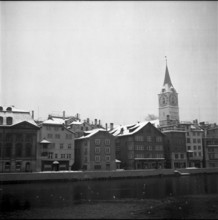 The Wuhre at the Limmat in Zurich 1954