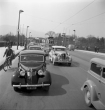 Quaibrucke in Zurich 1949