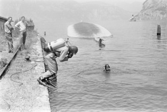 Shipping accident in Fluelen 1970