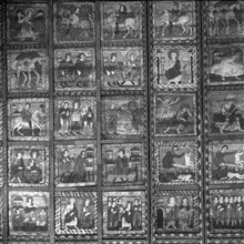 Ceiling in the St. Martin church in Zillis 1960