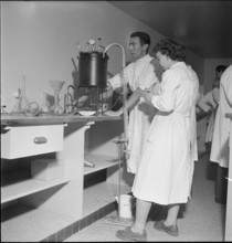 Distil at school for chemist in Neuchatel 1951