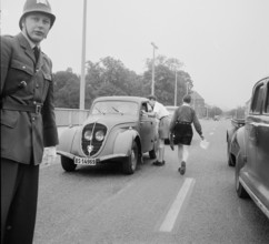 Traffic census in Basle 1955