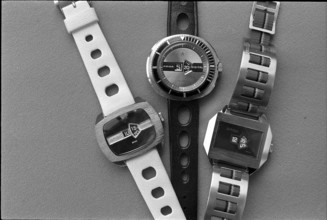 Wristwatches, Amida SA in Geneva 1971