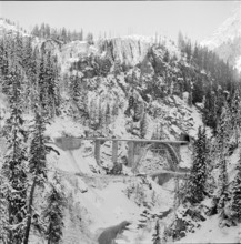 Avers - Val di Lei connection road under construction 1957