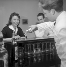 Course for waitress and waiter at Hotel Felsberg in Weggis 1957