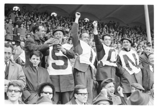 Swiss Cup final 1965: FC Sion - FC Servette, fans of Sion