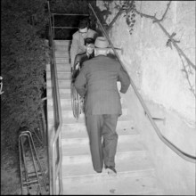 wheelchair user at school for social work, Zurich 1953