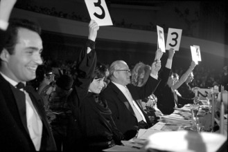 Election of Miss Switzerland 1969: jury members Sturzda, Neri, Streuli