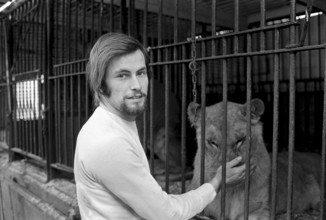 Animal tamer Rene Strickler, Romanshorn 1972