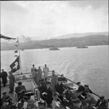 Maiden voyage of MS Linth on Lake Zurich 1952