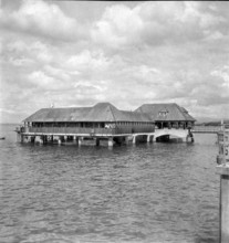 Seaside resort . Badhutte Rorschach 1947