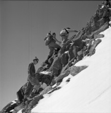 Mountaineering reportage radio Lausanne 1950